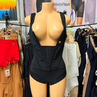 Body amincissant d'été pour femme, Fajas, gaine de compression sculptante, contrôle du ventre, rehausseur de fesses, soutien-gorge push-up amincissant