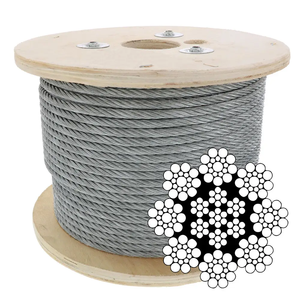 DIN 3055 - Electro Galvanized Steel Cable 6x7+FC 7x7 6mm 8mm - Product Image 1