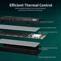 7300 MB/s 3D NAND TLC NVMe PCIe Gen4x4 M2 M.2 2280 500GB 1TB 2TB Kontrol Panas Gaming Internal SSD Solid State Drive dengan Heatsink