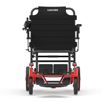 Fauteuil roulant électrique pliable pour adultes Baichen Upgrade Controller, nouveau design, ultra léger, portable, en alliage d'aluminium, pour extérieur