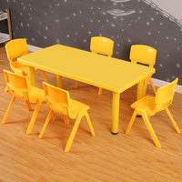 Ensemble table et chaises en plastique pour événements scolaires, fêtes d'enfants, jardins d'enfants et garderies – Style moderne
