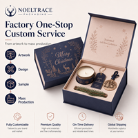 Boîte magnétique sur mesure style livre gaufré avec pelliculage mat et doublure en éponge pour emballage de Noël, papier d'art personnalisé en gros