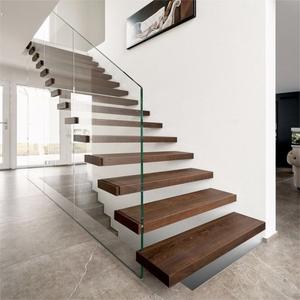 <span class=keywords><strong>Escalera</strong></span> Flotante de Madera con Estructura de Acero Reforzado, <span class=keywords><strong>Escalones</strong></span> <span class=keywords><strong>Anchos</strong></span> y Aspecto Arquitectónico Moderno y Limpio - Product Image 5