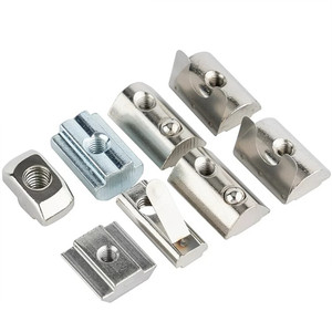 Fixation à tête de marteau <span class=keywords><strong>en</strong></span> <span class=keywords><strong>acier</strong></span> au carbone <span class=keywords><strong>galvanisé</strong></span> M4/M5/M6/M8, écrou coulissant à 8 fentes <span class=keywords><strong>en</strong></span> T pour <span class=keywords><strong>profil</strong></span>és <span class=keywords><strong>en</strong></span> aluminium de la série 40-40HM4 - Product Image 3