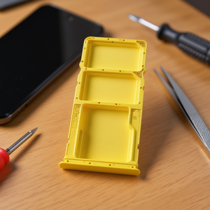 Bandeja para tarjetas SIM y Micro SD para Xiaomi Poco M3 Amarillo - Product Image 3