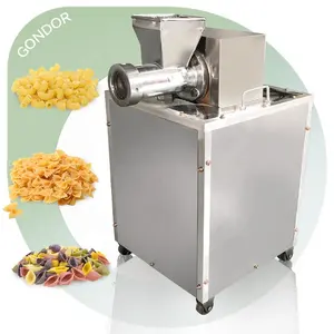 600 Kg por hora Macaroni De Alimentaire Máquina mezcladora frita Itley Pasta Noodle Maker a mano Latón