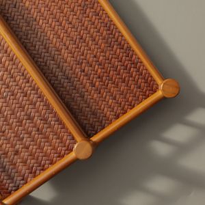 Estante de bambú de doble capa para juego de té, soporte de almacenamiento hecho a mano para té Kung Fu, tipo retro, no plegable - Product Image 2