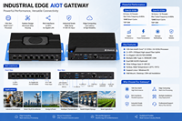 PC Boxe Industrielle Intégrée Pare-feu I5 12e Génération 10 Cœurs 6*Intel I226V Gigabit Ethernet 2*10Gbps SFP+ pour la Sécurité Réseau