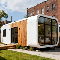 Cabine Hôtelière Portable Apple Capsule House à Succès Commercial : Sensation Technologique Moderne avec Bureau Double Couche