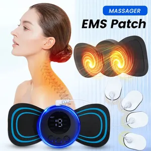 Masseur de cou EMS stimulateur musculaire Patch de Massage cervical électrique coussinets de Massage d'impulsion basse fréquence outil de Relaxation de soulagement de la douleur