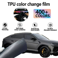 Film PPF couleur satin gris foncé de haute qualité, garantie 6 ans, auto-réparant, changeant de couleur, film PPF TPU double usage sec/humide