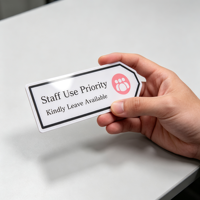 Autocollant PVC Personnalisé Haute Visibilité, Auto-adhésif, Résistant aux Déchirures, Durable et Étanche pour Zones de Stationnement, Bureaux, Hôtels et Établissements