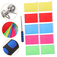 Drapeau de guidage personnalisé haute visibilité, léger, portable, avec mât télescopique en aluminium, impression numérique polyester, marque Ronning Tour