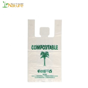 Bolsa de basura biodegradable PLA respetuosa con el medio ambiente al por mayor, bolsa de basura para supermercado, bolsa de compras para camisetas - Product Image 2