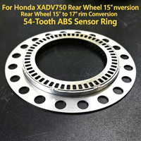 Accessoires pour moto, roue arrière de 15 pouces améliorée en jante de 17 pouces, anneau de capteur ABS à 54 dents pour Honda XADV750