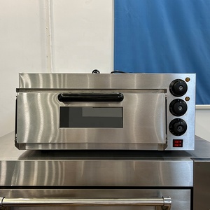 Horno de <span class=keywords><strong>Pizza</strong></span> de Acero Inoxidable de Una Sola Placa para Mostrador, con Termostato Ajustable, para Uso Comercial en Panaderías y Restaurantes - Product Image 2