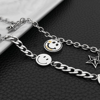 GGCH bracciale super hot faccina marea nazionale uomo e donna con lo stesso paragrafo street hip-hop acciaio al titanio coppia br