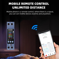 Monitor AC WiFi TUYA 110V 220V Proteksi Tegangan Berlebih Arus Berlebih Pengukur Energi KWH Pengukur Suhu Relay Saklar Pemutus Sirkuit