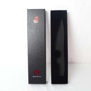 In Stock Wholesale Plastic Handle Custom logo box Kitchen Knife Set Banding Coating Knives Set With Gift Box