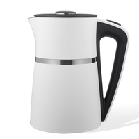 Bouilloire électrique sans fil 2-en-1 en verre borosilicate double couche 110V/220V 1,7L pour usage hôtelier