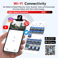 Caméra de tableau de bord avant et arrière 4K 5G WiFi GPS pour voitures, caméra de tableau de bord haute définition avec vision nocturne, DVR, boîte noire pour voiture