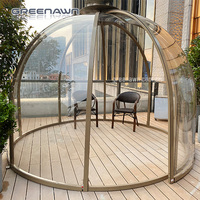 Sonoff — dôme Transparent et populaire, hôtel, café, Restaurant, étoile rotative, pied libre, 5.5m x 3.3m, PC, maison verte