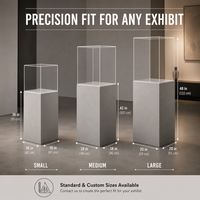 Support de Présentation Détachable Personnalisé Moderne avec Plateau en Acrylique Cristal, Enveloppe Graphique Magnétique, Portable en Acier Carbone Facile à Utiliser