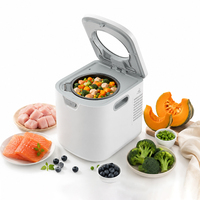 Robot culinaire automatique pour animaux de compagnie 4,2 L, cuiseur de nourriture maison pour animaux avec pot en céramique nano et minuteur intelligent