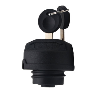 Bouchon de réservoir de carburant pour Volkswagen Golf Audi A3 Volvo 191201551A avec deux clés en plastique noir - Product Image 3