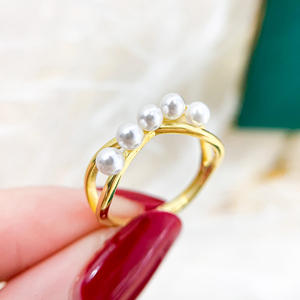 Anillo de Plata S925, Joyería Moderna para DIY con Incrustaciones para Cuentas de 3-6 mm y Soporte Vacío 10275, Accesorio - Product Image 1