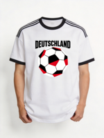 Toptan Özel Baskılı Futbol Forması Polyester/Pamuk Nefes Alabilen Hızlı Kuruyan Anti-Bakteriyel Yazlık Unisex Yetişkin Yarım Kol