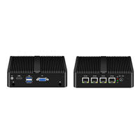 BKHD ODM VPN G30W G31F Quad Core Fansless Avec Ventilateurs Routeur Souple Celeron J6412 4x2.5G Lan Firewall HDMI Mikrotik Pfsense Server