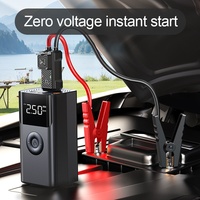 Démarreur de secours 12V pour voiture, pompe à air, dispositif multifonction tout-en-un, booster de batterie, gonfleur de pneus, affichage numérique
