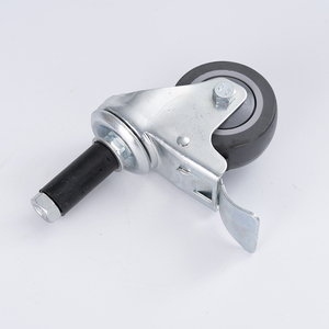 Universelle Industrielle Lenkrollen aus Polyurethan (PU) mit 3, 4, 5 Zoll Durchmesser, Mittelschwere Handgeschobene Steckplatten-Räder für Fahrzeuge - Product Image 6