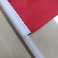 Drapeau du Qatar 2022 pour la Tunisie avec mât en PP, tissu polyester, 32 drapeaux par sac pour l'encouragement