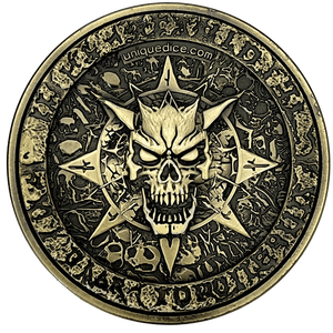 <span class=keywords><strong>Jeu</strong></span> de dés RPG personnalisable 7-en-2 roues à double rotation <span class=keywords><strong>Jeu</strong></span> de dés de roi aléatoire D20 pour la sortie des jeux du MDN - Product Image 3