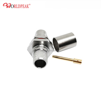 Connecteur étanche à sertir BNC femelle 50 ohms pour câble coaxial RF LMR400 RG213 RG214 7DFB H1000