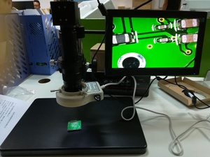 Microscopio de video <span class=keywords><strong>digital</strong></span> Boshida con puerto VGA de con anillo de luz LED para inspección y reparación industrial - Product Image 5
