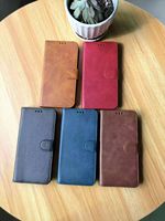Casing Kulit Ponsel dengan Penutup Magnetik Multi Model, Dompet Lipat dengan Slot Kartu, Grosir untuk Samsung, Redmi, dan iPhone