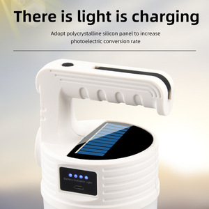 Dual Source Solar Camping <b>Lamp</b> With USB Charging And Power Display For Outdoor Use - Product Image 3