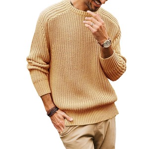 Suéter de Punto de Manga Larga para <span class=keywords><strong>Hombre</strong></span>, Estilo Europeo Americano, de Alta Calidad, Nuevo 2025, Informal, para Invierno, <span class=keywords><strong>Cuello</strong></span> <span class=keywords><strong>Redondo</strong></span> - Product Image 5