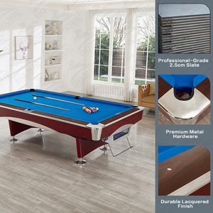 Table de billard américaine en bois massif sur mesure de 9 pieds, prix abordable, équipement sportif pour club de billard, taille standard, snooker, billard 46 X4 - Product Image 5