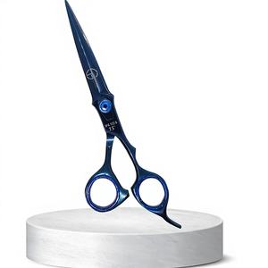 Tijeras Quirúrgicas Azules 3PS 123, Hoja Recta de Acero Inoxidable, Punta Afilada, para Diestros, 28 Dientes, Mangos Medianos/Cortos/Largos, Par - Product Image 1