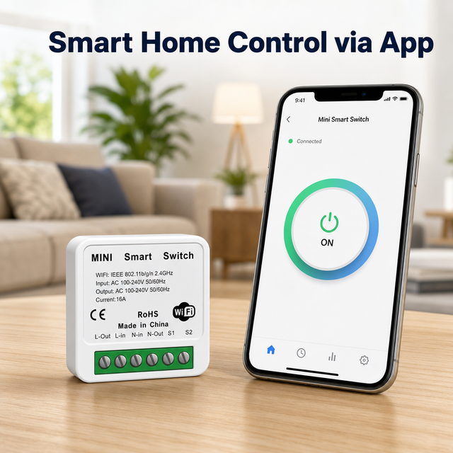 Tuya WiFi Smart Switch 16A 2 Way Zigbee APP Voice Remote Control Smart Home Mini Relay Timer Ewelink Compatible