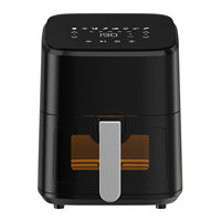 Friteuse à air sans huile 4,5 L avec contrôle de température 80-200°C et minuteur 60 minutes pour la cuisine à domicile
