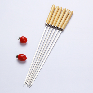 Juego de Brochetas para Barbacoa con Mango de Madera para Carne, <span class=keywords><strong>Camarones</strong></span>, Pollo y Vegetales - Product Image 6