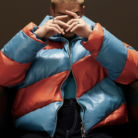 Veste matelassée personnalisée LULUSEN Logo Streetwear pour hommes, veste matelassée multicolore de grande taille, veste gonflée rembourrée de duvet