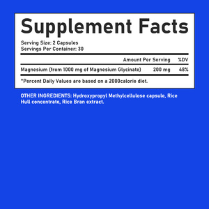 High Quality Magnesium Glycinate Capsules with Magnesium Balance Muscle Helps <b>your</b> Body and Good Condition Stress Relief Capsule - Product Image 2