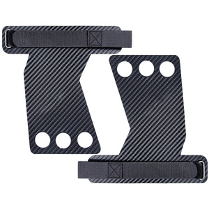 Gants de sport en cuir et fibre de carbone personnalisables 2026 avec logo, 3 trous pour la paume, idéaux pour l'haltérophilie, le CrossFit, la gymnastique et le fitness haut de gamme - Product Image 6