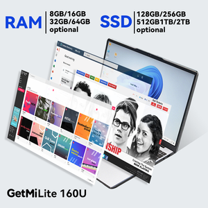 GetMi Lite 160U Dual Band WiFi Intel I3 6006U Laptop 15,6 pulgadas 16GB RAM BT5.0 Teclado inglés Estudiantes de negocios Stock Loptops - Product Image 2